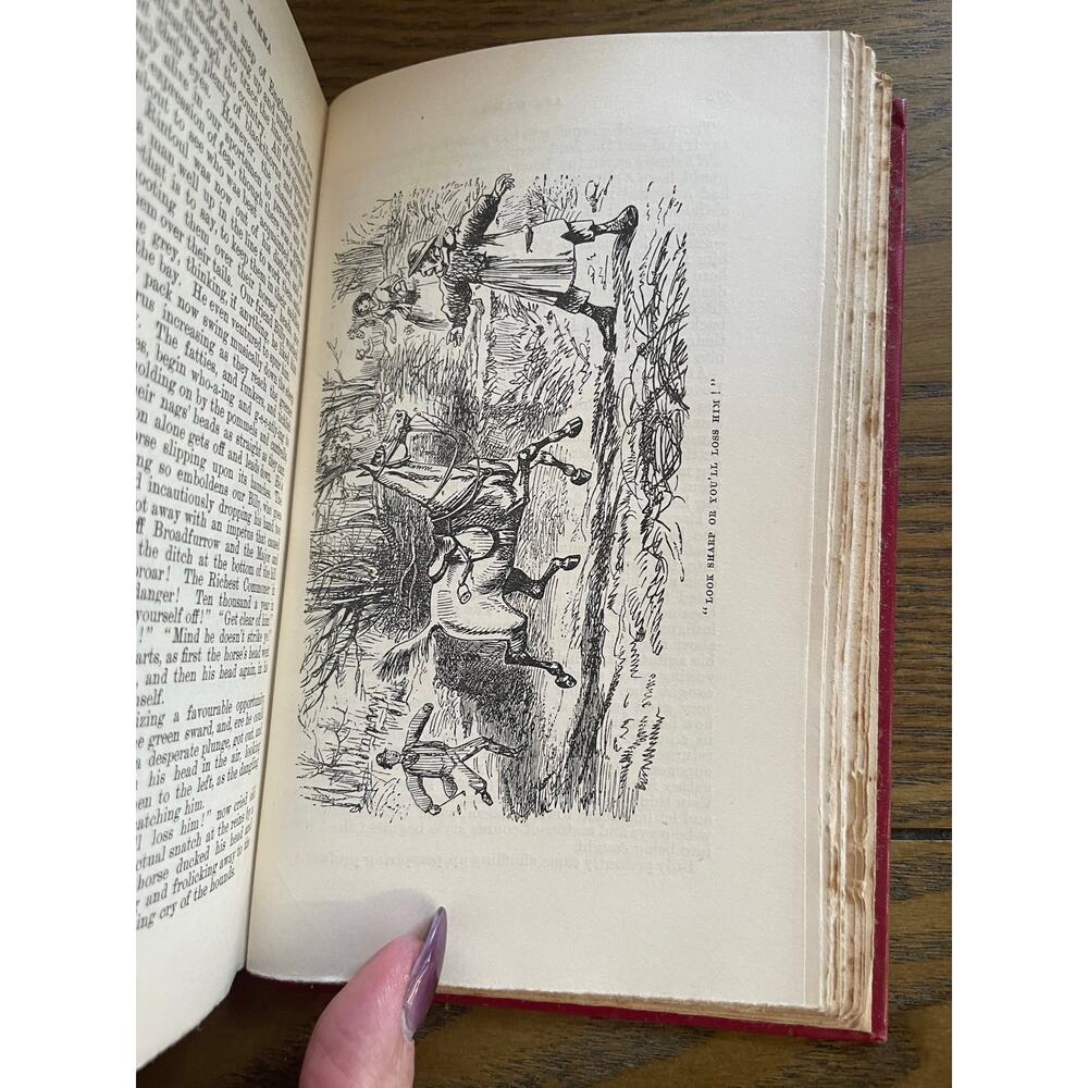 Ask Mamma R.S. Surtees John Leech Illustrated Hardcover 69 Woodcuts Color Plates - Picture 14 of 15